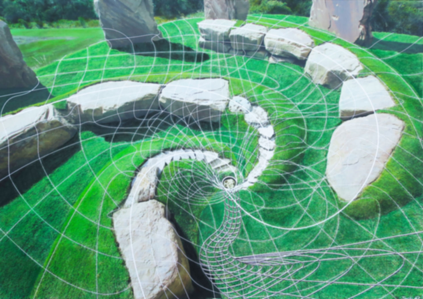 Black Hole Warping Spacetime