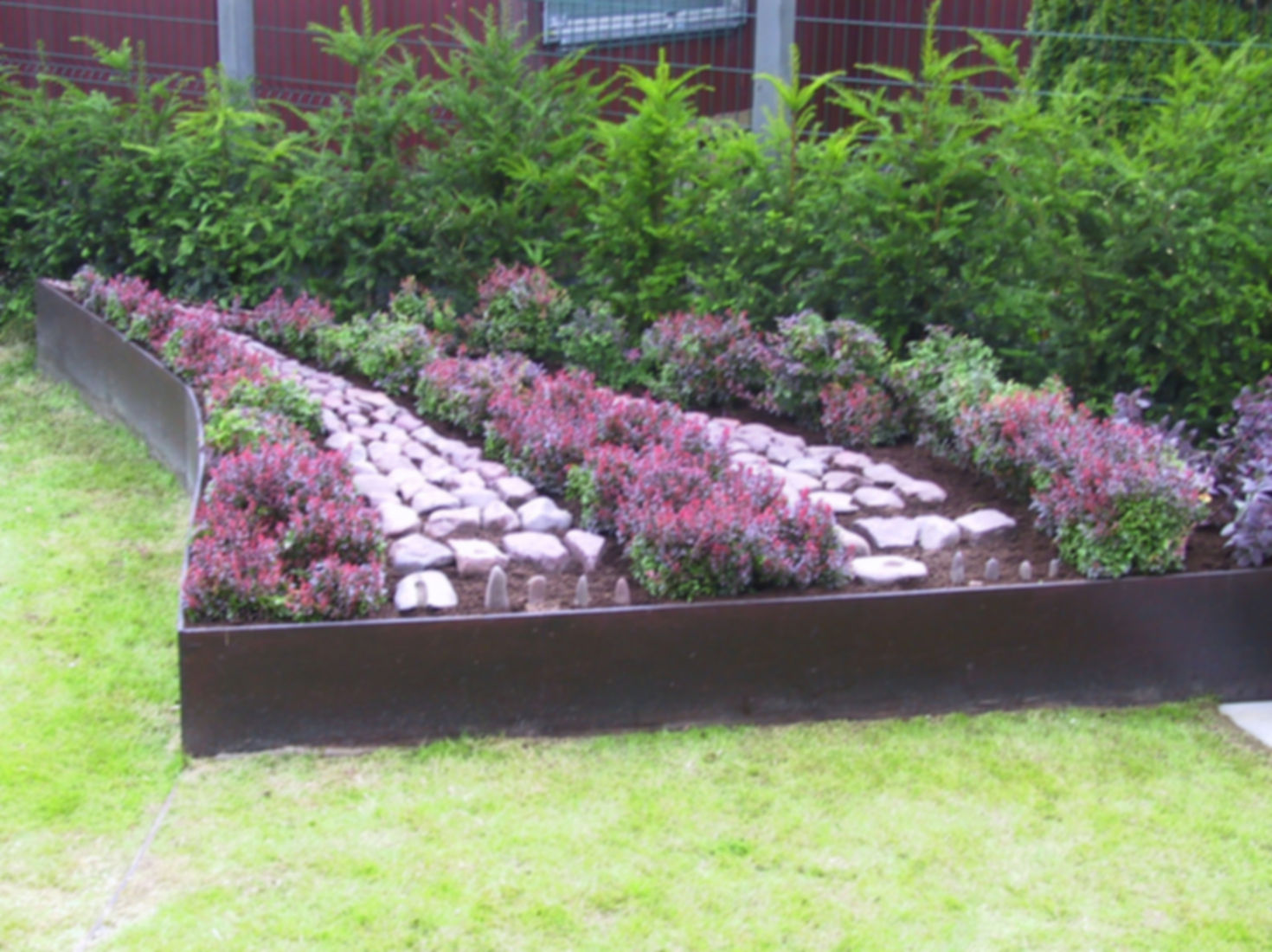 Lines of planting and stones